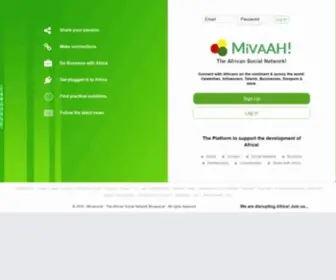 Mivasocial.com(African Social Network) Screenshot