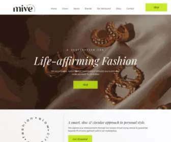 Mive.fashion(Ethical clothing company) Screenshot