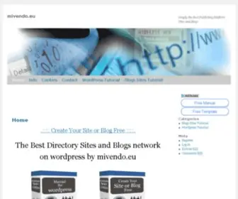 Mivendo.eu(Simply the Best Publishing Platform Sites and Blogs) Screenshot