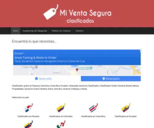 Miventasegura.com(Clasificados Gratis Panamá) Screenshot