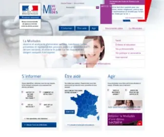 Miviludes.gouv.fr(Bienvenue sur le site de la Miviludes) Screenshot