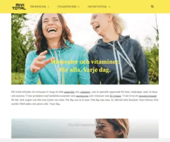 Mivitotal.se(Utvalda vitaminer och mineraler för dig) Screenshot