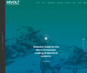 Mivoltcooling.com(MIVOLT Liquid Immersion Cooling Fluids) Screenshot