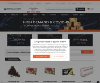 Miwallcorp.com(Wholesale Ammunition) Screenshot