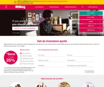 Miway.co.za(Get an insurance quote) Screenshot