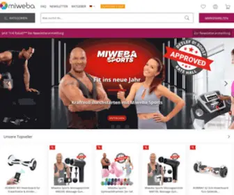 Miweba.de(Miweba Markenwelten in 1A) Screenshot