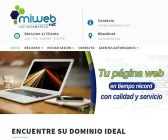 Miwebnet.com(Páginas Web en Quito) Screenshot