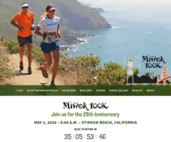 Miwok100K.com(An iconic trail ultramarathon near San Francisco) Screenshot