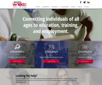 Miworks.org(Workforce Development) Screenshot