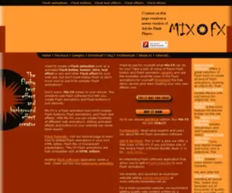 Mix-FX.com(Flash Softwares to create Flash Animations) Screenshot