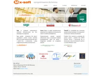 Mix-Soft.pl(Sprzedaż i obsługa oprogramowania dla biznesu) Screenshot