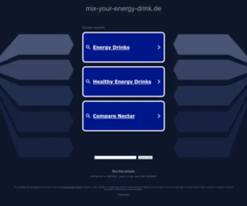 Mix-Your-Energy-Drink.de(Energy Drinks online bestellen und vergleichen) Screenshot