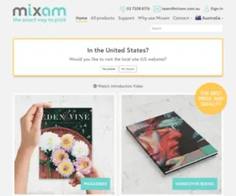 Mixam.com.au(Booklet Printing) Screenshot