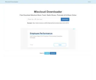 Mixclouddownloader.net(Mixcloud Downloader) Screenshot