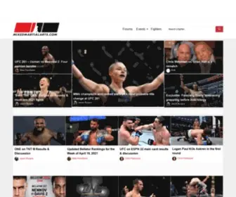 Mixedmartialarts.com(MMA Underground) Screenshot