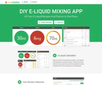 Mixejuice.com(Mix eJuice) Screenshot