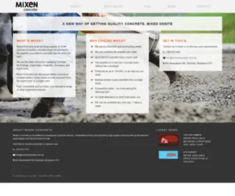 Mixenconcrete.com.au(Mixen Concrete) Screenshot