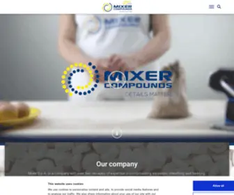 Mixercompounds.com(Mixer S.p.A) Screenshot