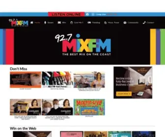 Mixfm.com.au(The Best Mix on the Coast) Screenshot