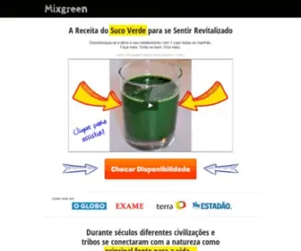 Mixgreen.com.br(Todos os Superalimentos em 1 Suco Verde) Screenshot