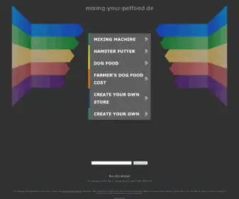 Mixing-Your-Petfood.de(Hamsterfutter) Screenshot