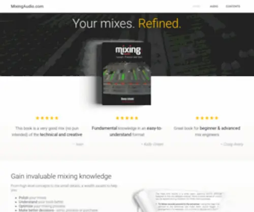 Mixingaudio.com(Mixing Audio) Screenshot