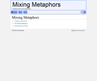 Mixingmetaphors.dev(Mixing Metaphors) Screenshot