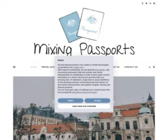 Mixingpassports.com(A Travel Blog) Screenshot