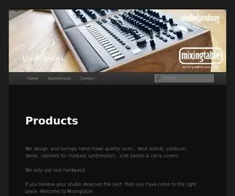 Mixingtable.com(Stunning Stuff For Your Studio) Screenshot
