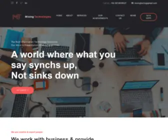 Mixingtechs.com(Mixing Technologies) Screenshot