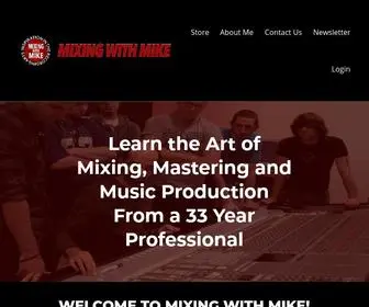 Mixingwithmike.com(Mixing With Mike) Screenshot
