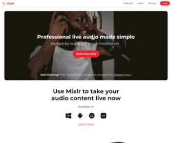 Mixlr.com(Broadcast Live Audio) Screenshot