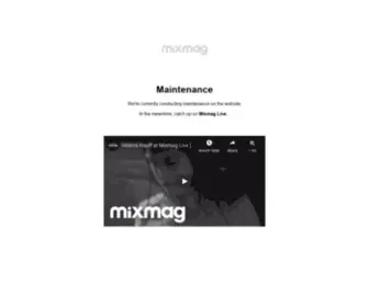 Mixmaggermany.de(The World's Biggest Dance Music and Clubbing Destination) Screenshot