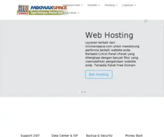 Mixmaxspace.com(MIXMAXSPACE Hosting) Screenshot