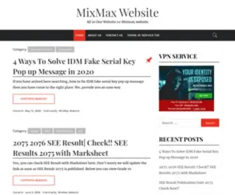 Mixmax.website(MixMax Website) Screenshot