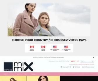 MixMix.ca(MiX miX magasins spécialisée dans la vente de vêtements d’extérieurs) Screenshot