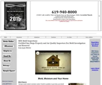 Mixmold.com(San Diego Mold Inspections) Screenshot