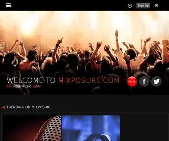 Mixposure.com(Indie Artists) Screenshot