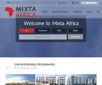 Mixtafrica.com(Look and find your home in Africa. Mixta Africa) Screenshot