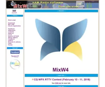 Mixw.net(Multimode software for radio amateurs) Screenshot