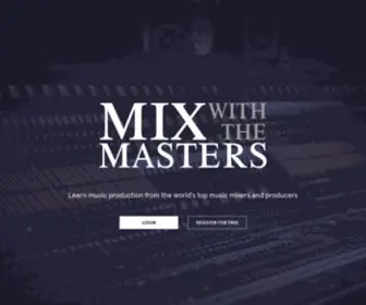 Mixwiththemasters.com(Mix With The Masters) Screenshot