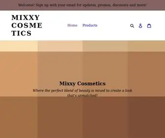 Mixxyco.com(Mixxy Cosmetics) Screenshot