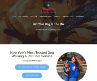 Mixypaws.com(MixyPaws NYC Dog Walkers) Screenshot