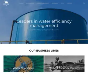 Miya-Water.com(Urban Water Efficiency) Screenshot