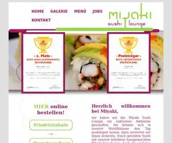 Miyaki-Sushi.de(Miyaki Sushi Lounge) Screenshot