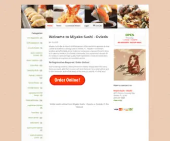 Miyakosushioviedo.com(Order sushi online from Miyako Sushi) Screenshot