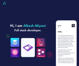 Miyanialkesh7.com(Full Stack Developer) Screenshot