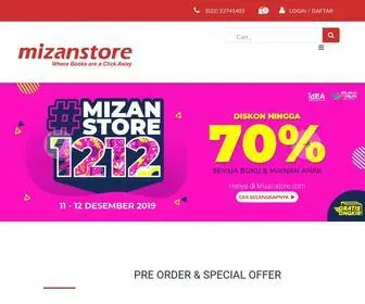 Mizanstore.com(Toko buku online terpercaya dan terlengkap) Screenshot