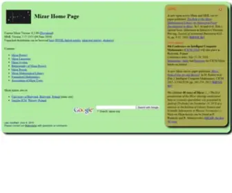 Mizar.org(Mathematics) Screenshot
