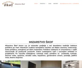 Mizarstvo-Skof.si(Pisarniško) Screenshot